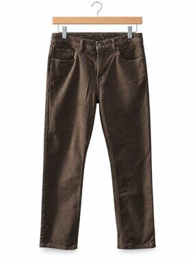 7 For All Mankind Brown High Rise Straight Leg Jeans Size 26 Stretch Denim